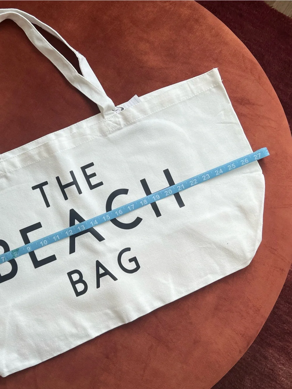 Large White Canvas Beach Tote